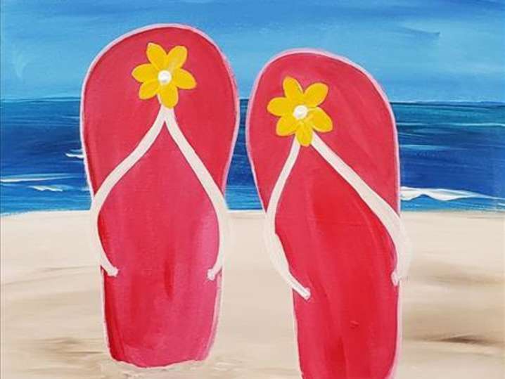 Paint and Sip - Toes in the Sand - Family Fun - Houston | Classpop!