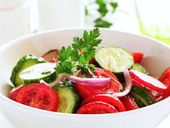 Greek cucumber salad Shot