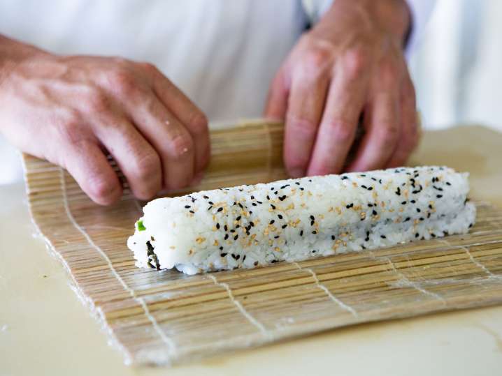 Rolling sushi Shot