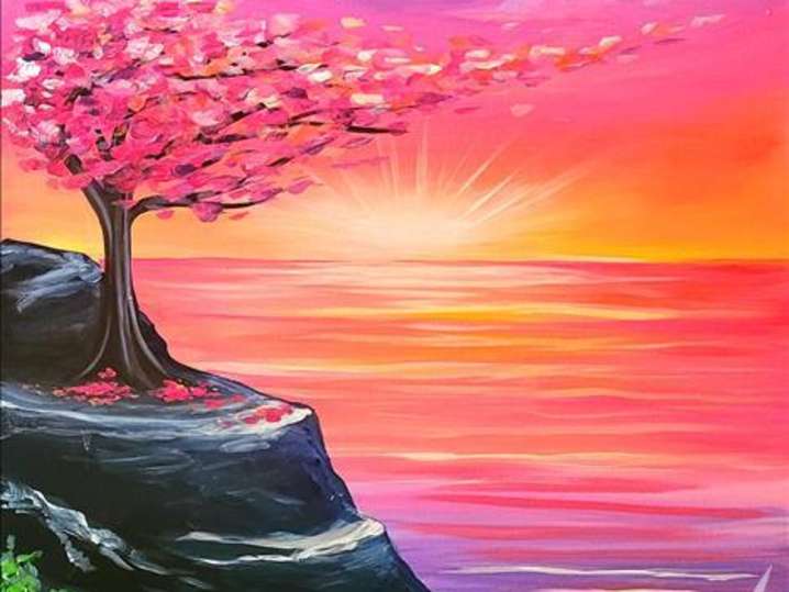 Paint and Sip - Romantic Beach Sunrise - Pasadena | Classpop!