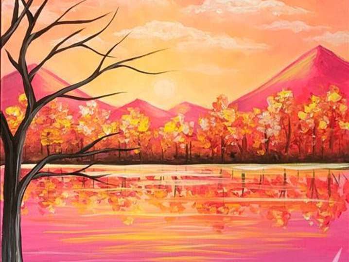 Paint and Sip - Epic Autumn Reflections - San Antonio | Classpop!