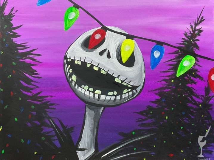 Paint and Sip Jack's Holiday Surprise Pasadena Classpop!