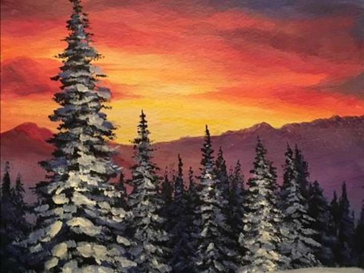 Paint and Sip - Forest of Evergreen Trees - Austin | Classpop!