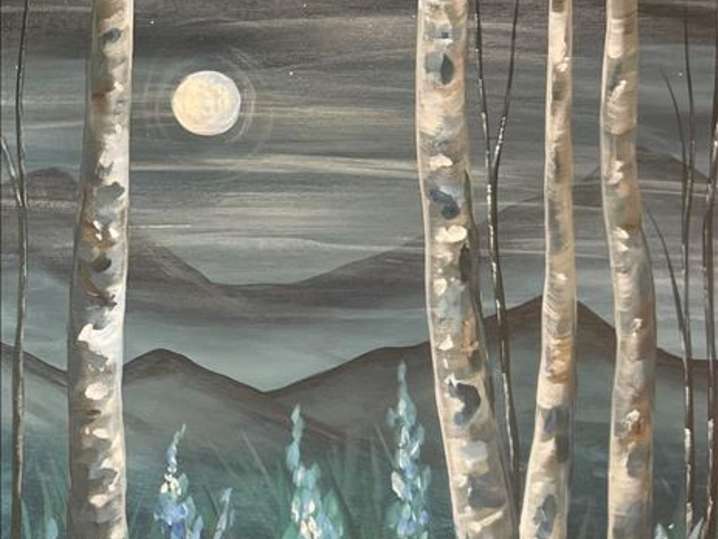 Paint and Sip - Quiet Midnight Rocky Mountain Views - Houston | Classpop!