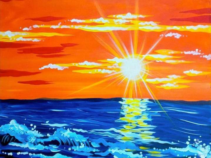 Paint and Sip - Beach Sunrise - Pasadena | Classpop!