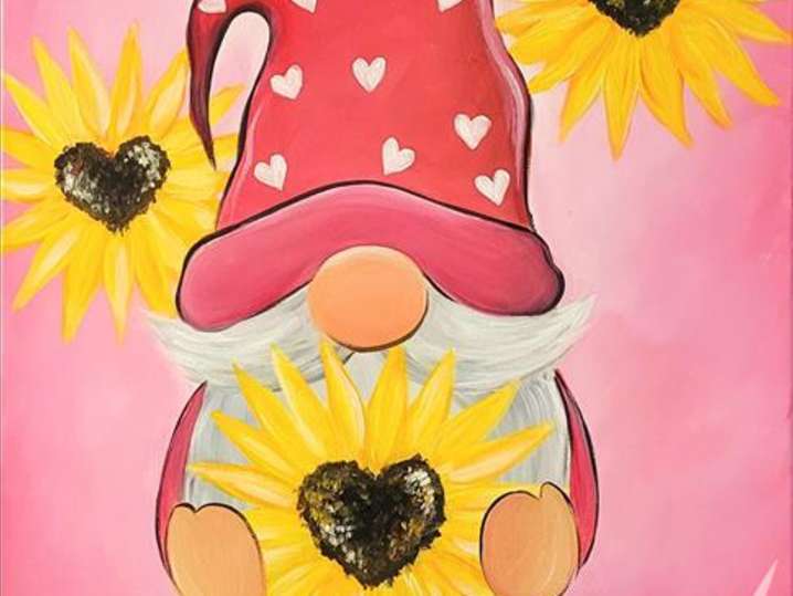 Paint and Sip - Heart Cap Garden Gnome - Pasadena | Classpop!