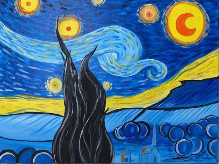 Paint and Sip - Starry Night Inspiration - Orange County | Classpop!
