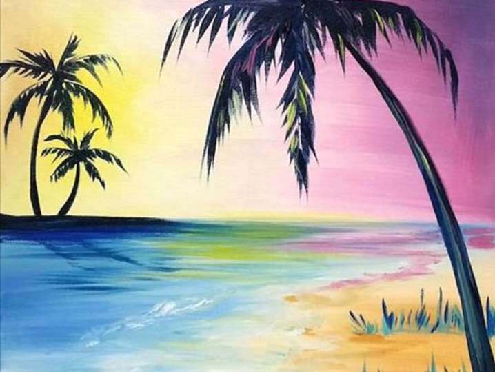 Paint and Sip - Pink Beach - Pasadena | Classpop!