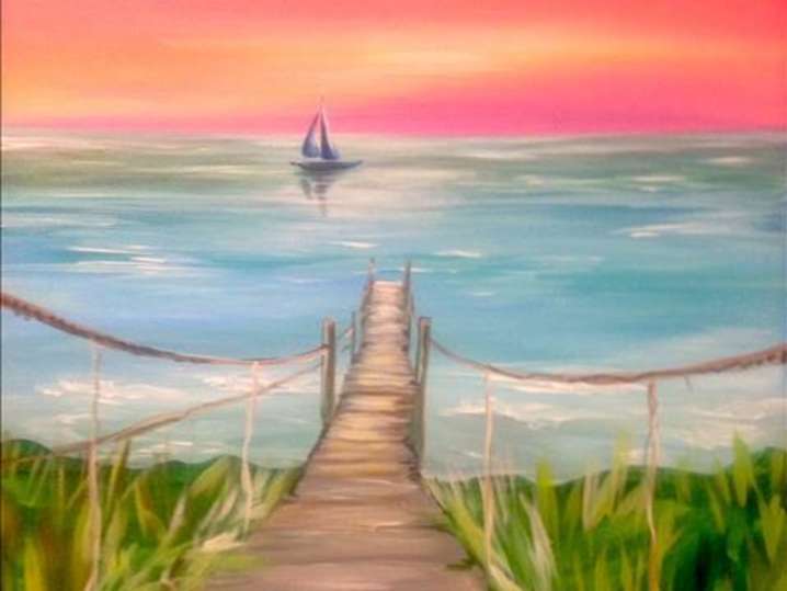 Paint and Sip - Beach Sunset Walk - Houston | Classpop!