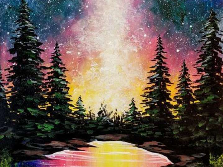 Paint and Sip - A Peaceful Lake and Majestic Forest - Denver | Classpop!