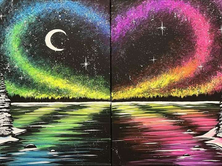 Paint and Sip - Love Lies in the Stars - Austin | Classpop!