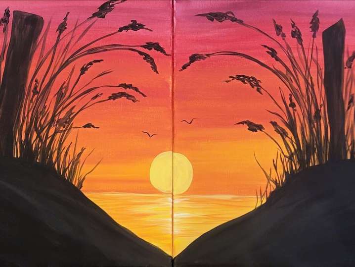 Paint and Sip - Love Sunset - Houston | Classpop!