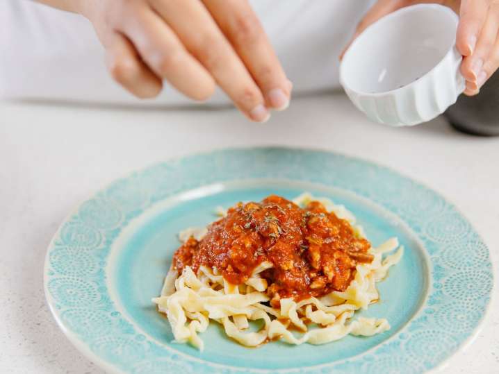 fettuccine pasta Shot