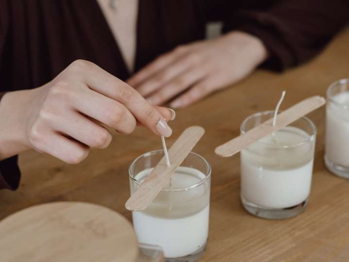 making handmade candles Shot