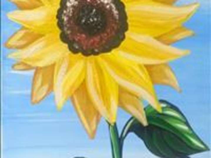 Paint and Sip - Solitary Sunflower in Field - Pasadena | Classpop!