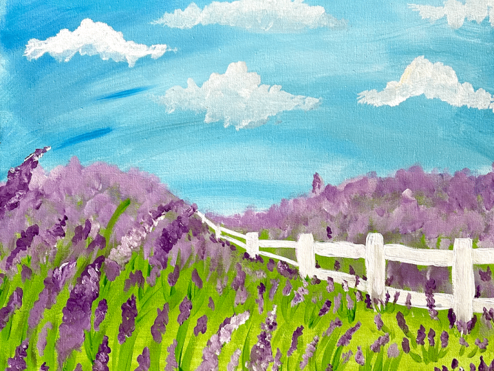 Paint and Sip - Stunning Lavender Field Scene - Indianapolis | Classpop!
