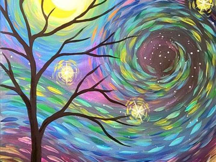 Paint and Sip - Starry Glow Night Sky - Austin | Classpop!