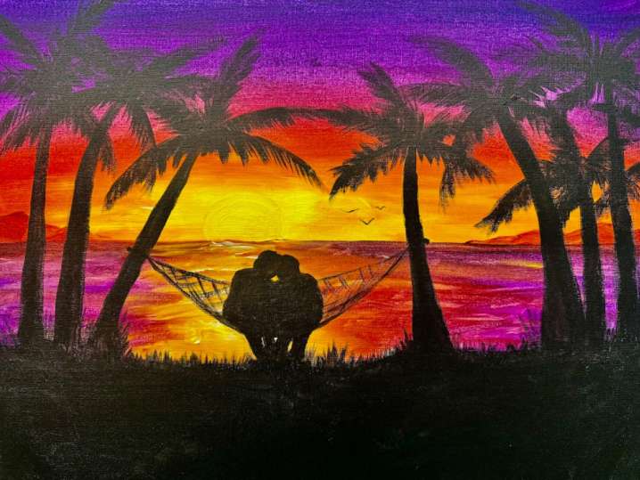 Paint and Sip - Sunset Love Hammock - Orlando | Classpop!
