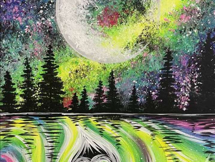 Paint and Sip - Galactic Neon Forest Love - New Braunfels | Classpop!