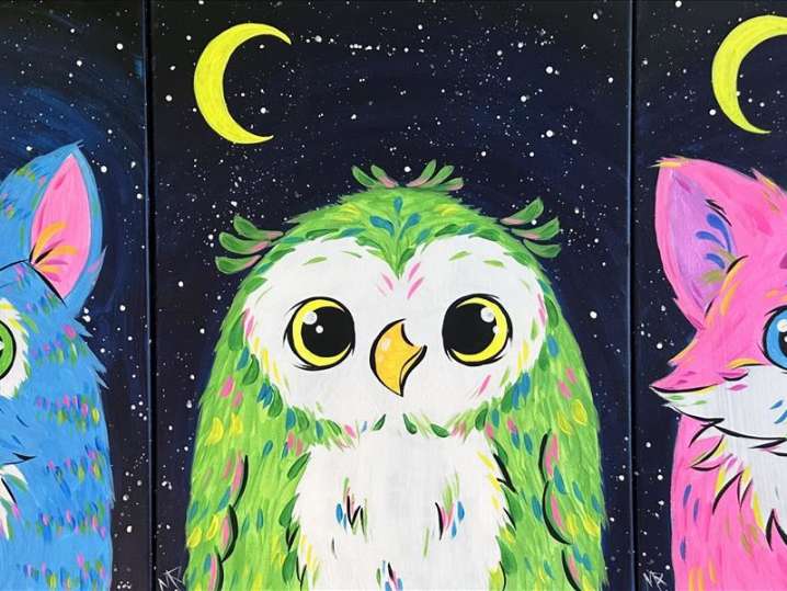 Paint and Sip - Bright Furry Friends - New Braunfels | Classpop!
