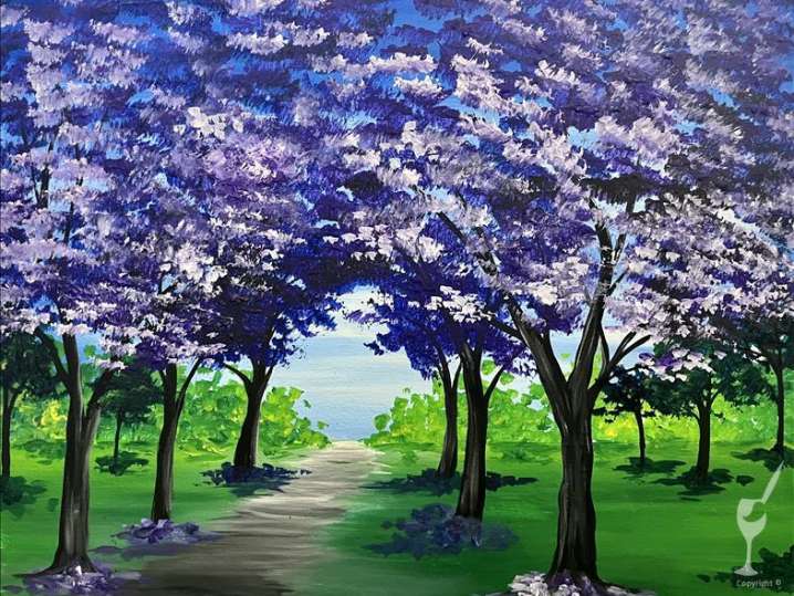 Paint and Sip - A Walk Through Wisteria - Houston | Classpop!
