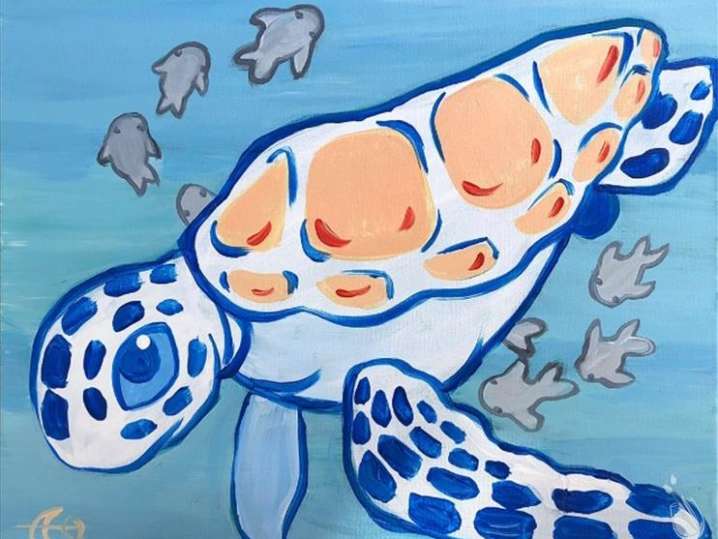 Paint and Sip - Tiny Turtle’s Ocean Adventure - Family Fun - Pasadena ...