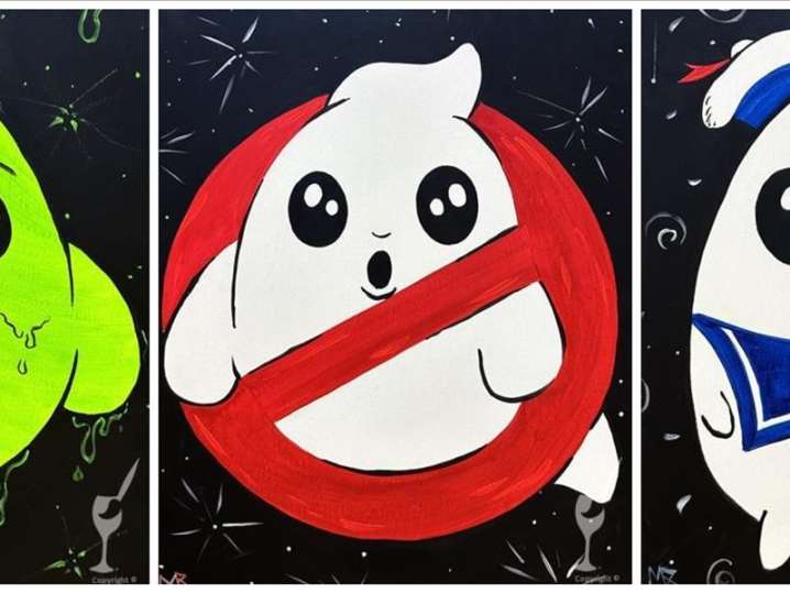 Paint and Sip - Ghastly Fun + Creative Kids - Family Fun - Pasadena ...