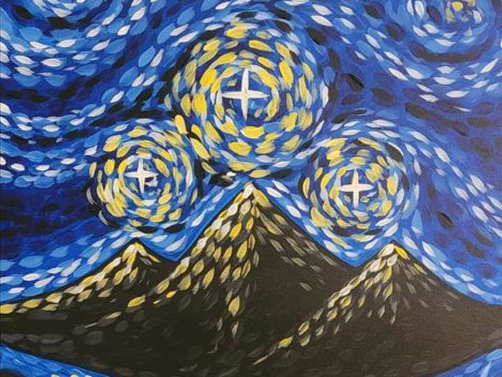 Paint and Sip - Starry City Night Sky - Pasadena | Classpop!