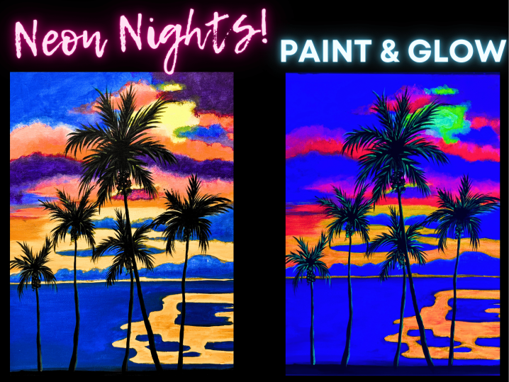 Paint and Sip - Neon Palm Island - San Diego | Classpop!