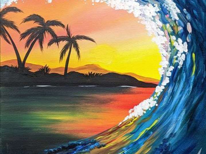 Paint and Sip - Sunset Waves - New Braunfels | Classpop!