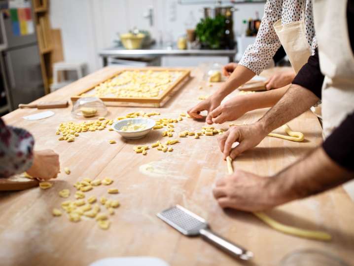 Charlotte - making cavatelli pasta Shot
