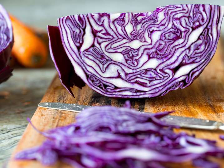Sacramento - cutting red cabbage Shot