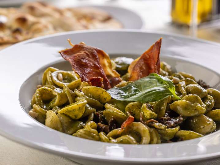 NYC - orecchiette with pesto sauce Shot