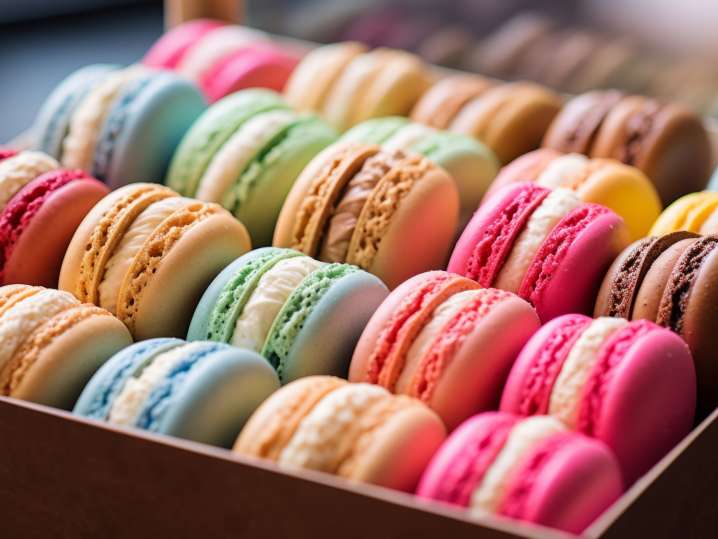 Las Vegas - a box of homemade macarons Shot