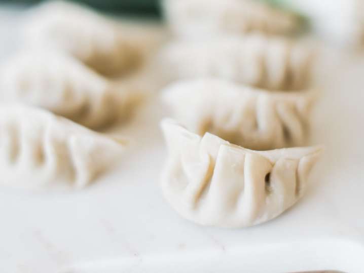 NYC - handmade veggie dumplings Shot