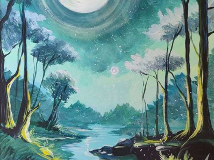 Paint and Sip - Under the Moon - Houston | Classpop!