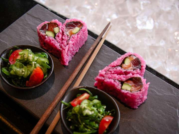 Fort Lauderdale - heart-shaped sushi Shot