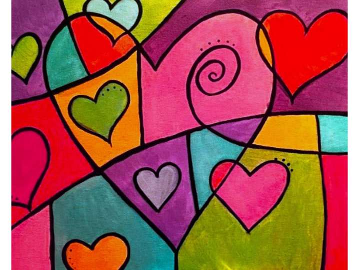 Nashville - Abstract Hearts Shot