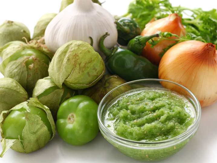 Phoenix - green salsa ingredients Shot