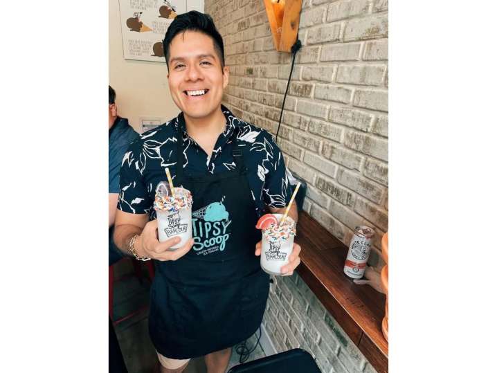 NYC - instructor with margarita sundae ice cream Shot