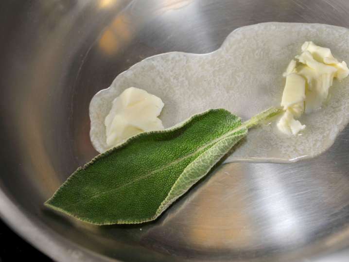 Grand Rapids - sage butter sauce Shot