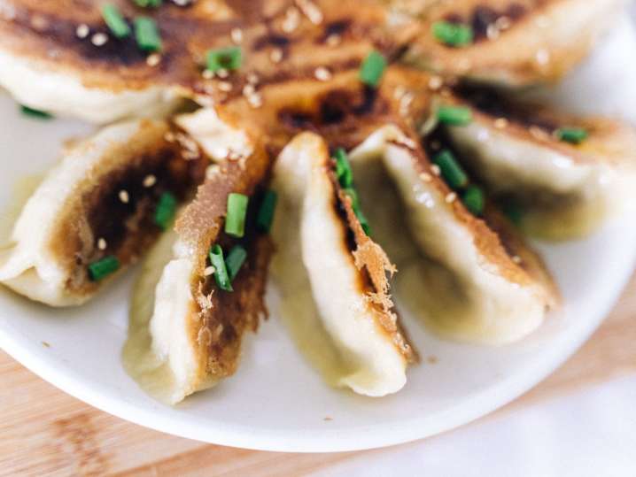 Tulsa - a plate of freshly made dumplings Shot