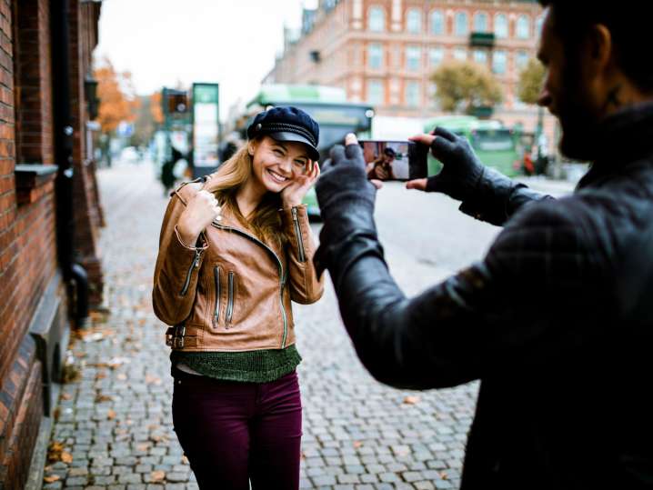 NYC - a couple taking pictures Shot