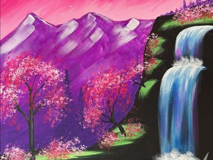 Paint and Sip - Stunning Forest Waterfall - Houston | Classpop!
