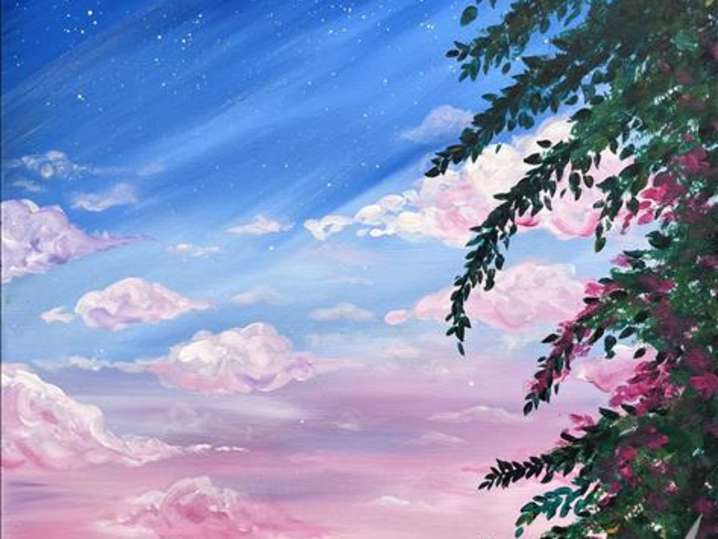 Paint and Sip - Rosy Sky Escape - Houston | Classpop!