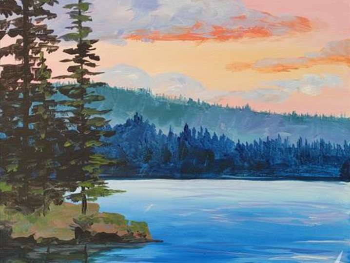 Paint and Sip - Pastel Lake Reflections - New Braunfels | Classpop!