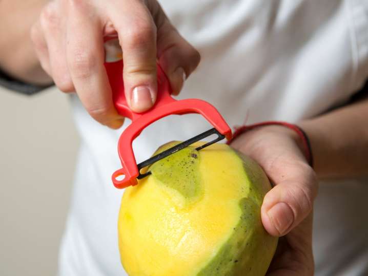 Grand Rapids - cutting mango Shot