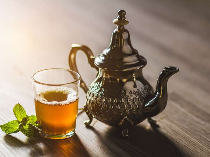 mint tea Shot