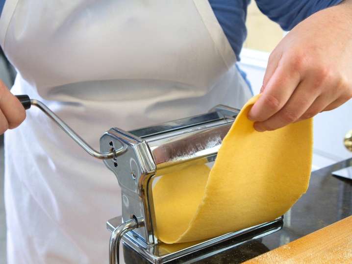 Dallas - making fresh pasta dough Shot