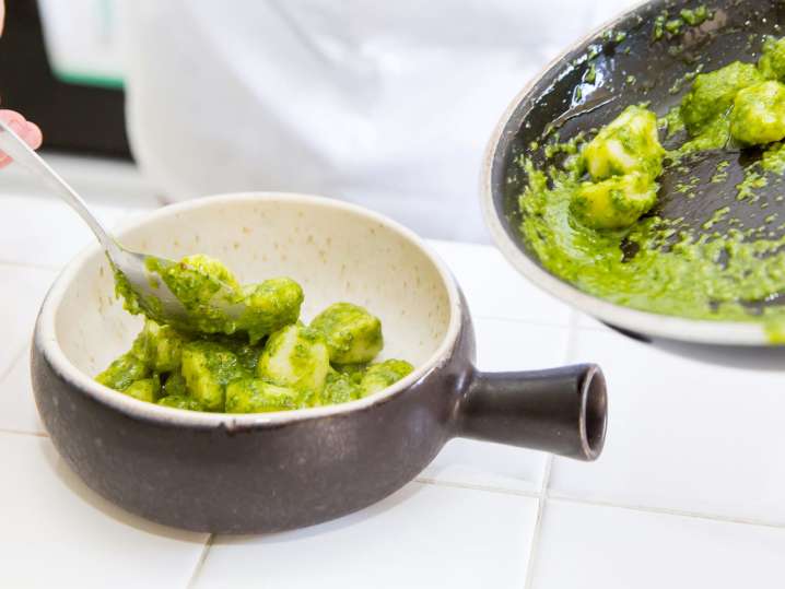 gnocchi being plated | Classpop Shot